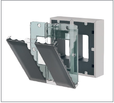 HELIOS KWL EC 60 PRO: EcoVent hővisszanyerős szellőző, EC motor, faláttörésbe, ~1 fázis, 230V, 1db KWL-BCU kezelőegységgel