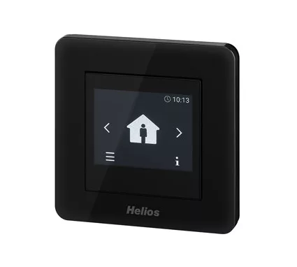 HELIOS KWL 500 W ET L: Hővisszanyerős központi szellőző, easyControls 3.0 szabályzás, EC motor, fali kivitel, Bypass, enthalpia hőcserélő, baloldali frisslev.csonk