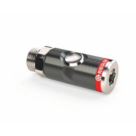   Riegler Biztonsági csatlakozó külső menettel, alu 1/2"