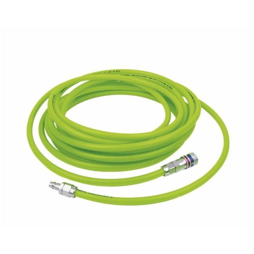 High Vis PU tömlő készlet eSafe biztonsági acélcsatlakozóval ⌀ 8×12 mm 5 m