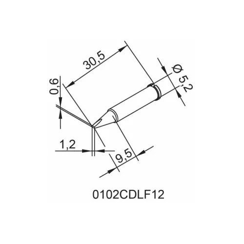Ersa Forrasztócsúcs CDLF12