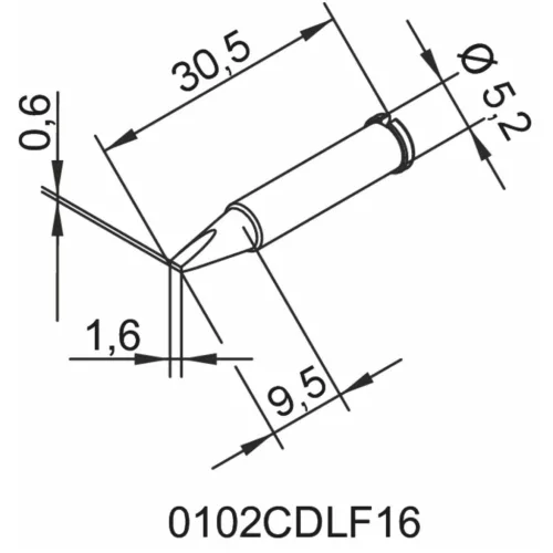 Ersa Forrasztócsúcs CDLF16