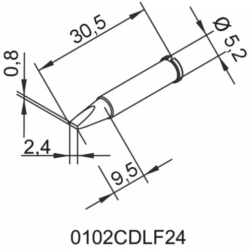 Ersa Forrasztócsúcs CDLF24