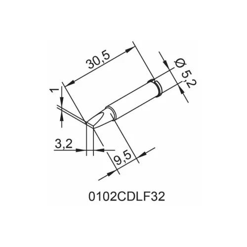 Ersa Forrasztócsúcs CDLF32