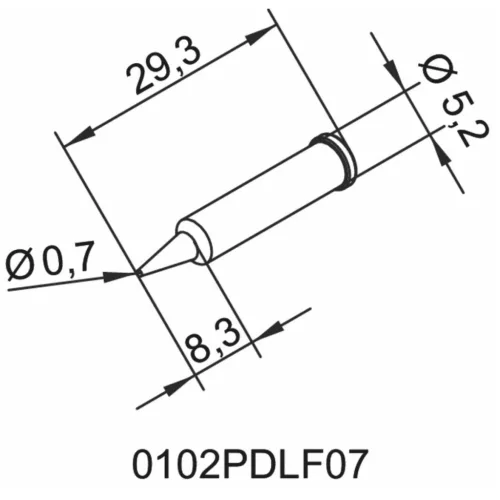 Ersa Forrasztócsúcs PDLF07