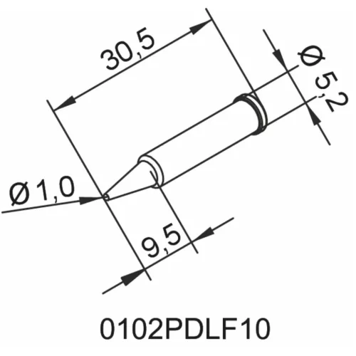 Ersa Forrasztócsúcs PDLF10