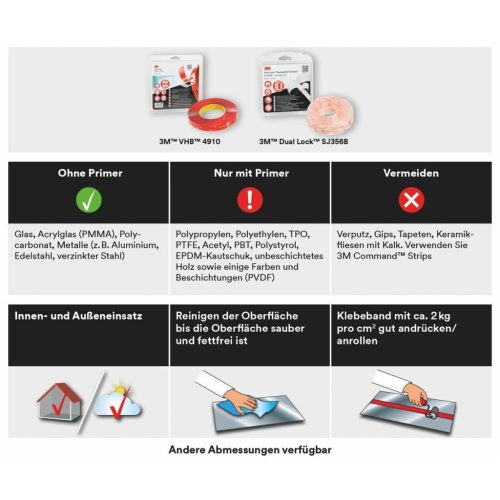 3M DUAL-LOCK™ tépőzáras szalag SJ356D