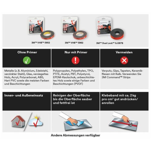 3M DUAL-LOCK™ tépőzáras szalag SJ387