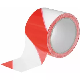 Határoló szalag, piros-fehér  70X100