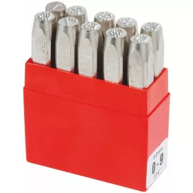   Pryor Beütőszám készlet, 10 darabos Dotstress 0 − 9 3 mm