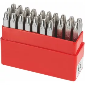   Pryor Beütőbetű készlet, 27 darabos Tükörírás A − Z, & 2 mm