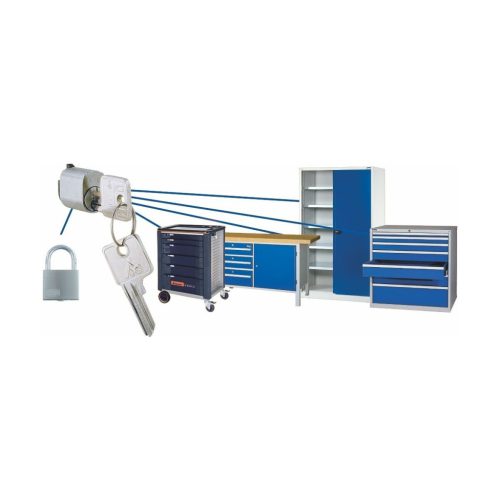 Precíziós hengerzár kivehető betéttel, megosztott kulcs 45 mm