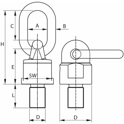 Cartec Menetes forgó szem M30