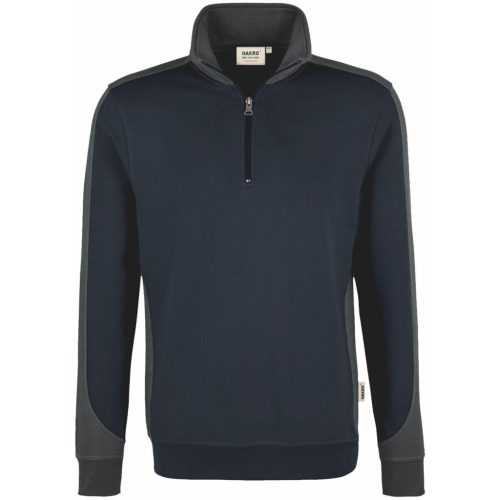 Hakro Zip pulóver Contrast Mikralinar M