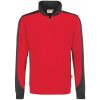 Hakro Zip pulóver Contrast Mikralinar 2XL