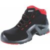 Magasszárú fűzős cipő, fekete/piros uvex 1 x-tended support, S3 35