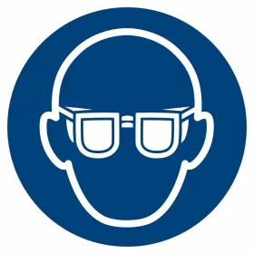 Utasítás jel Használjon szemvédelmet 01200