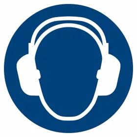 Utasító jelzés Használjon hallásvédelmet 01200