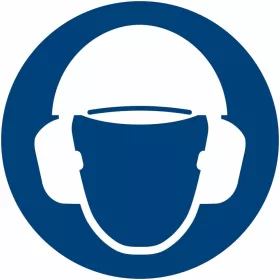 Utasítás jel Használjon hallás- és fejvédőt 01200