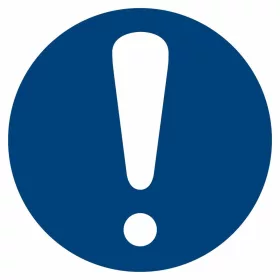 Utasítás jel Általános figyelmeztető jelzés 02200