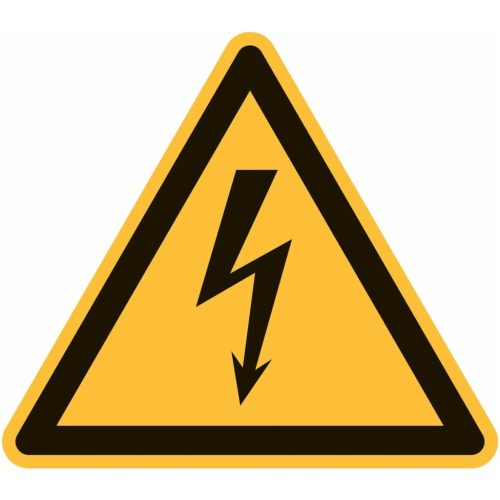 Figyelmeztető jelzés Figyelem, elektromos feszültség 03015