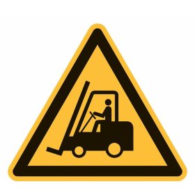 Figyelmeztető jelzés Figyelem, anyagmozgató eszköz 01200