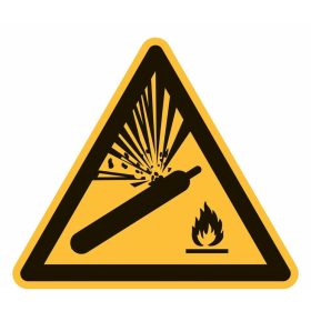 Figyelmeztető jelzés Figyelmeztetés gázpalackokra 01200