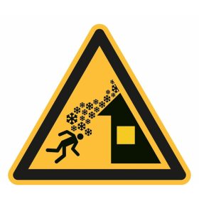 Figyelmeztető jelzés Figyelmeztetés tetőlavinára 02200