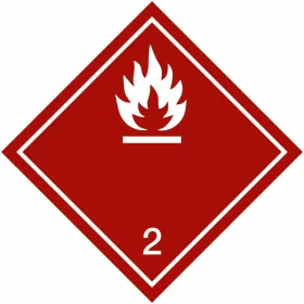 Veszélyes áru jelölés Gyúlékony gázok 04100