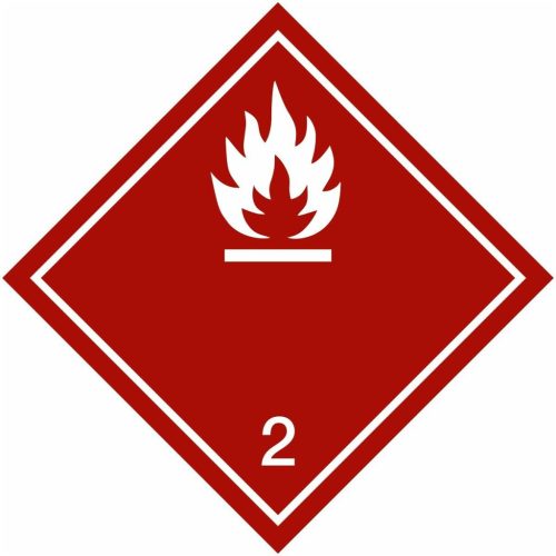 Veszélyes áru jelölés Gyúlékony gázok 04100
