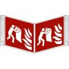Függő információs tábla Fali felszerelés két kisméretű szimbólumhoz 02200