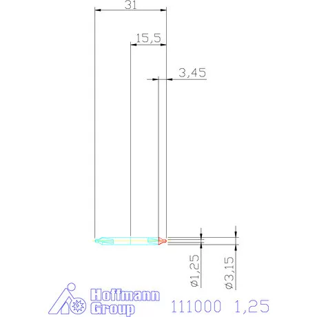 Garant Lyukfűrész központfúró 6KT A 1,25 mm