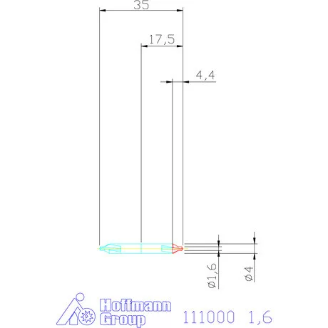 Garant Lyukfűrész központfúró 6KT A 1,6 mm