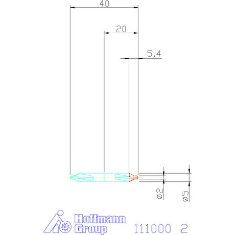 Garant Lyukfűrész központfúró 6KT A 2 mm