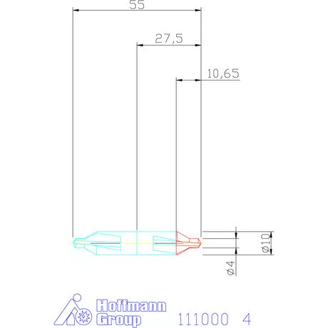 Garant Lyukfűrész központfúró 6KT A 4 mm