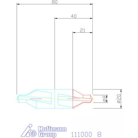 Garant Lyukfűrész központfúró 6KT A 8 mm