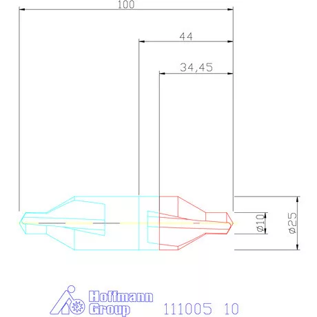 Holex Garant Központfúró HSS A 10 mm