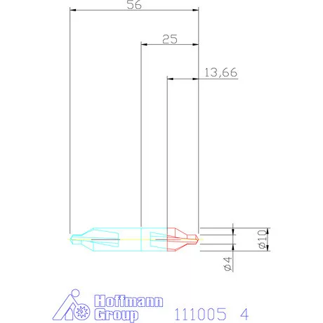 Holex Garant Központfúró HSS A 4 mm