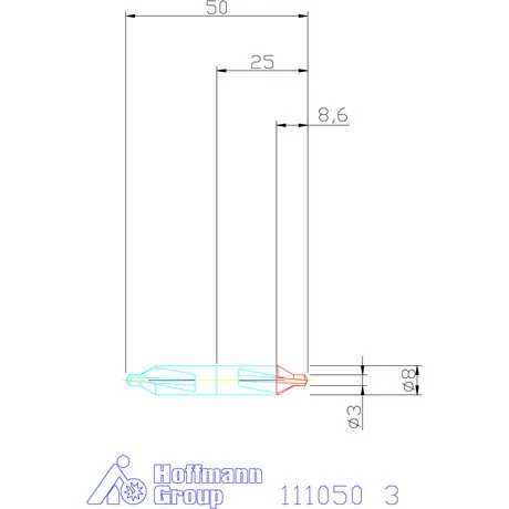 Garant Központfúró HSS/E A 3 mm