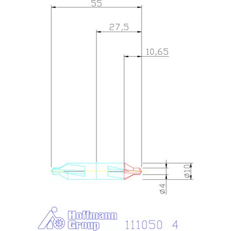 Garant Központfúró HSS/E A 4 mm