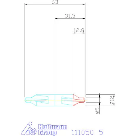 Garant Központfúró HSS/E A 5 mm