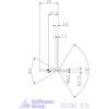 Garant Központfúró HSS-E A 0,5 mm