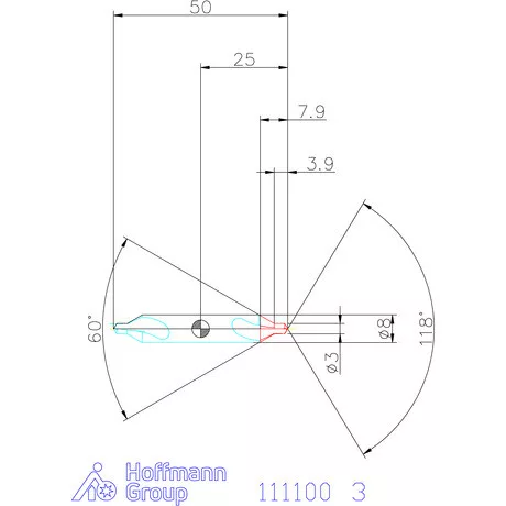 Garant Központfúró HSS-E A 3 mm