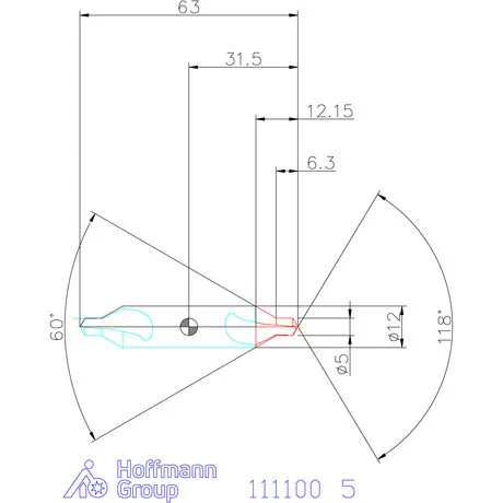 Garant Központfúró HSS-E A 5 mm