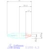 Garant Központfúró HSS-E A, lapolt felülettel 6,3 mm
