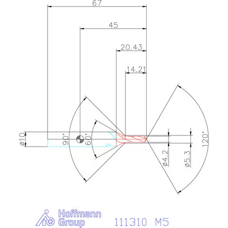 Garant Központfúró HSS A M5