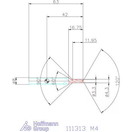 Garant Központfúró HSS A, felülettel M4