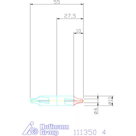 Garant Központfúró HSS R 4 mm