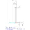 Garant Központfúró HSS-E R, felülettel 1,6 mm