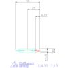 Garant Központfúró HSS-E R, felülettel 3,15 mm